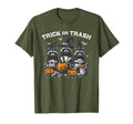 Trick Or Trash Raccoon Witch Hat T-Shirt - Trendy Graphic for Adults - T-Shirt, Sweatshirt, Hoodie