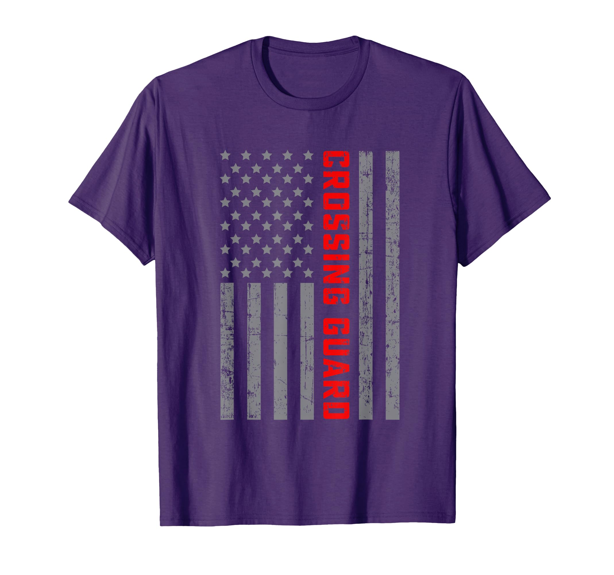 Crossing Guard Us Flag Dad T-Shirt - Graphic Print Men Women - T-Shirt, Sweatshirt, Hoodie