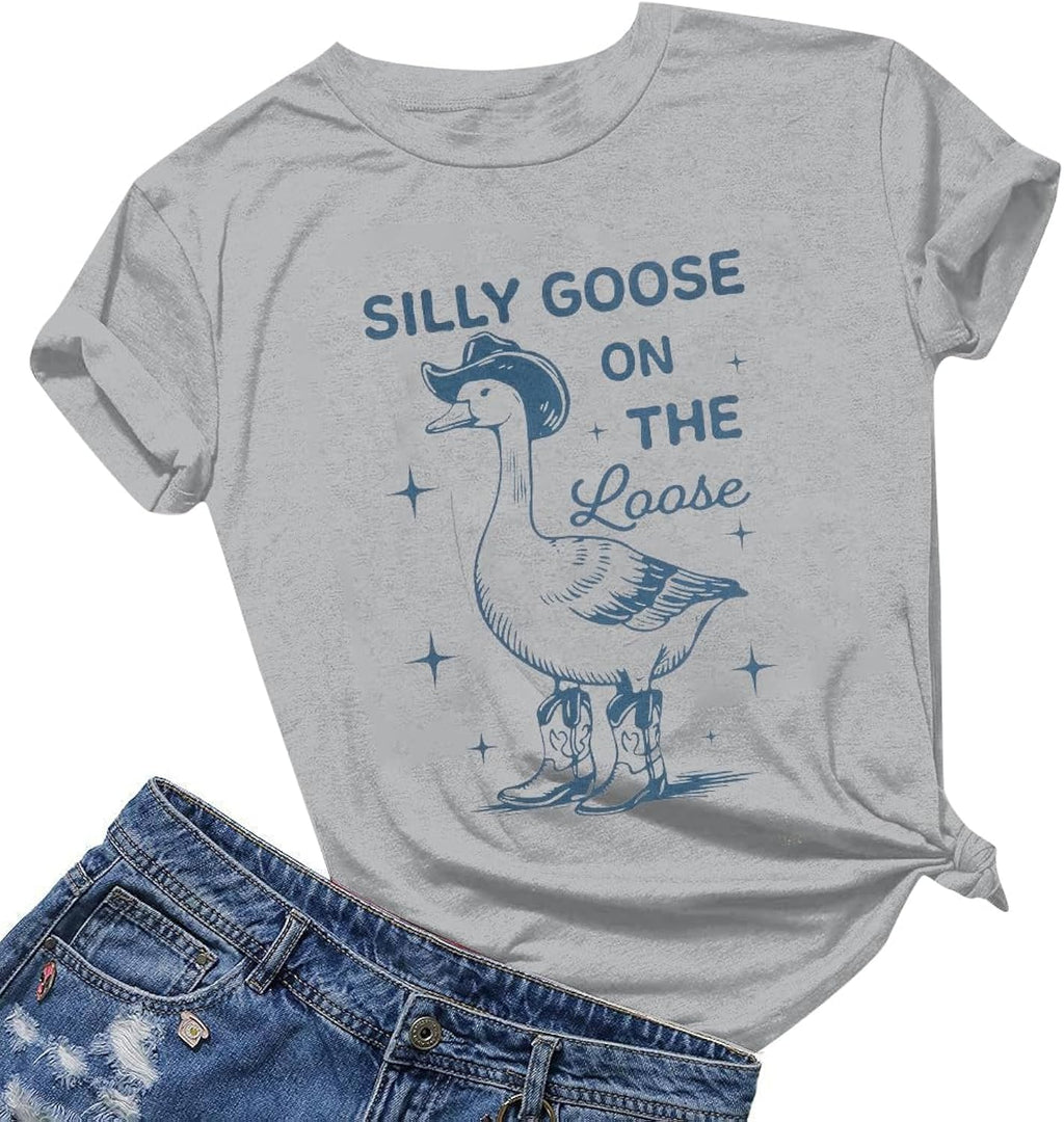 Silly Goose for Women Cute On The Loose Letter - Adult & Kids T-Shirts, Sweatshirts & Hoodies apparel design preview 1