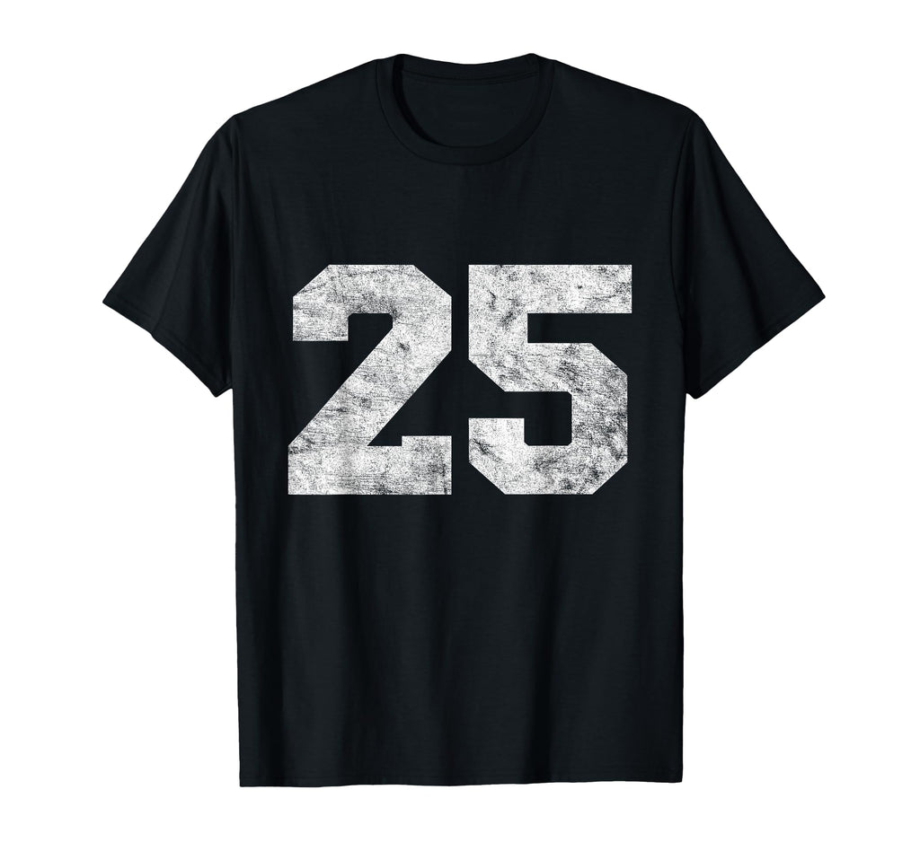 Lucky Number 25 Birthday Sports Player T-Shirt - Unique Graphic Unisex - T-Shirt, Sweatshirt, Hoodie