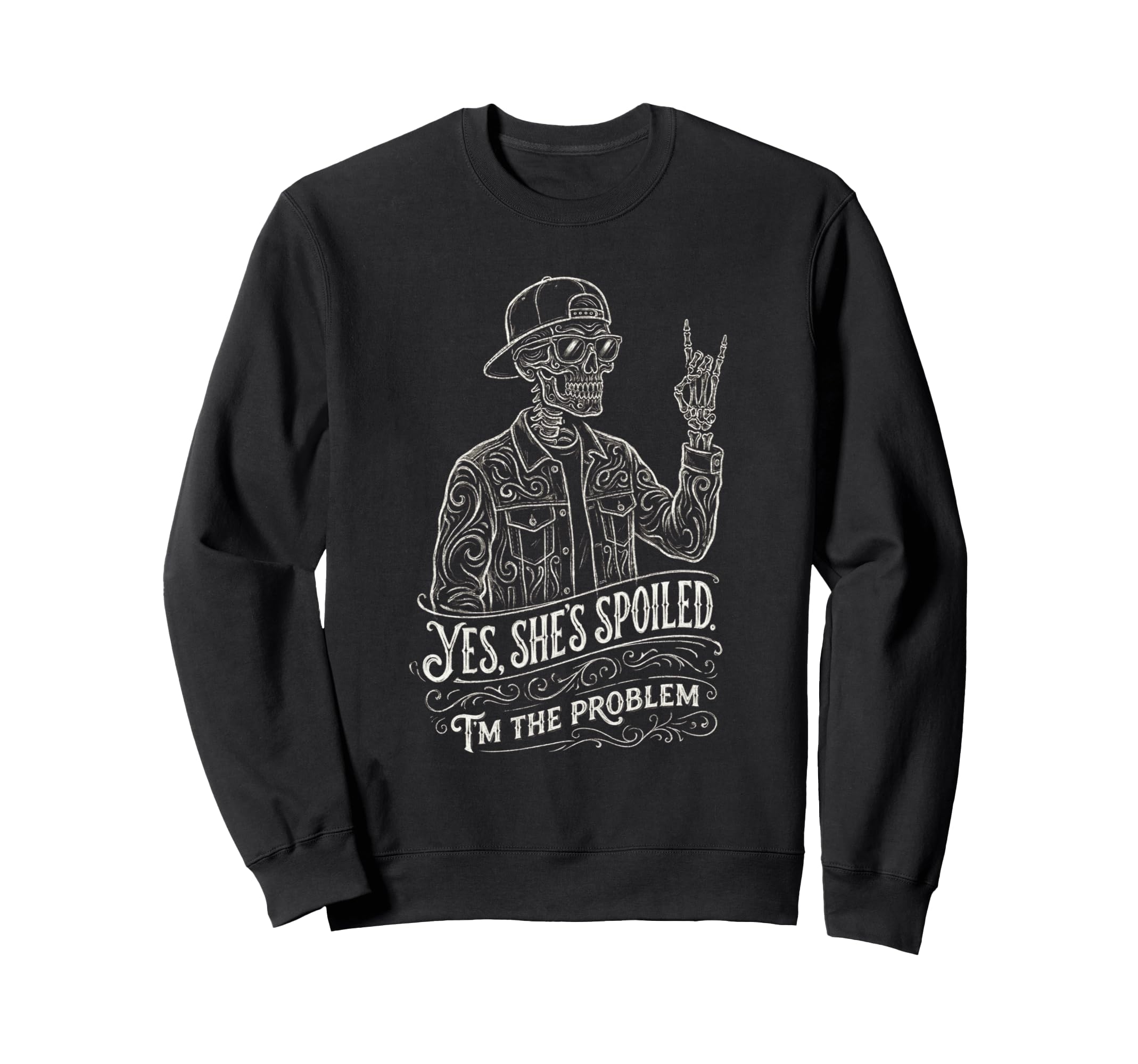 Skeleton Dad Daughter Matching Sweatshirt - Custom Art Print Men Women - T-Shirt, Sweatshirt, Hoodie