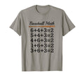 Baseball Math Double Play Baseball Scorer T-Shirt - Minimalist Print Unisex - T-Shirt, Sweatshirt, Hoodie