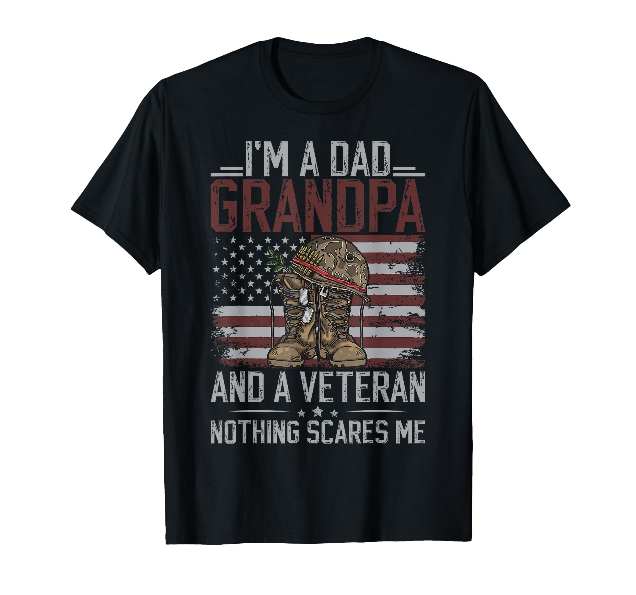 Im Dad Grandpa And Veteran Grandpa T-Shirt - Aesthetic Graphic Men Women - T-Shirt, Sweatshirt, Hoodie