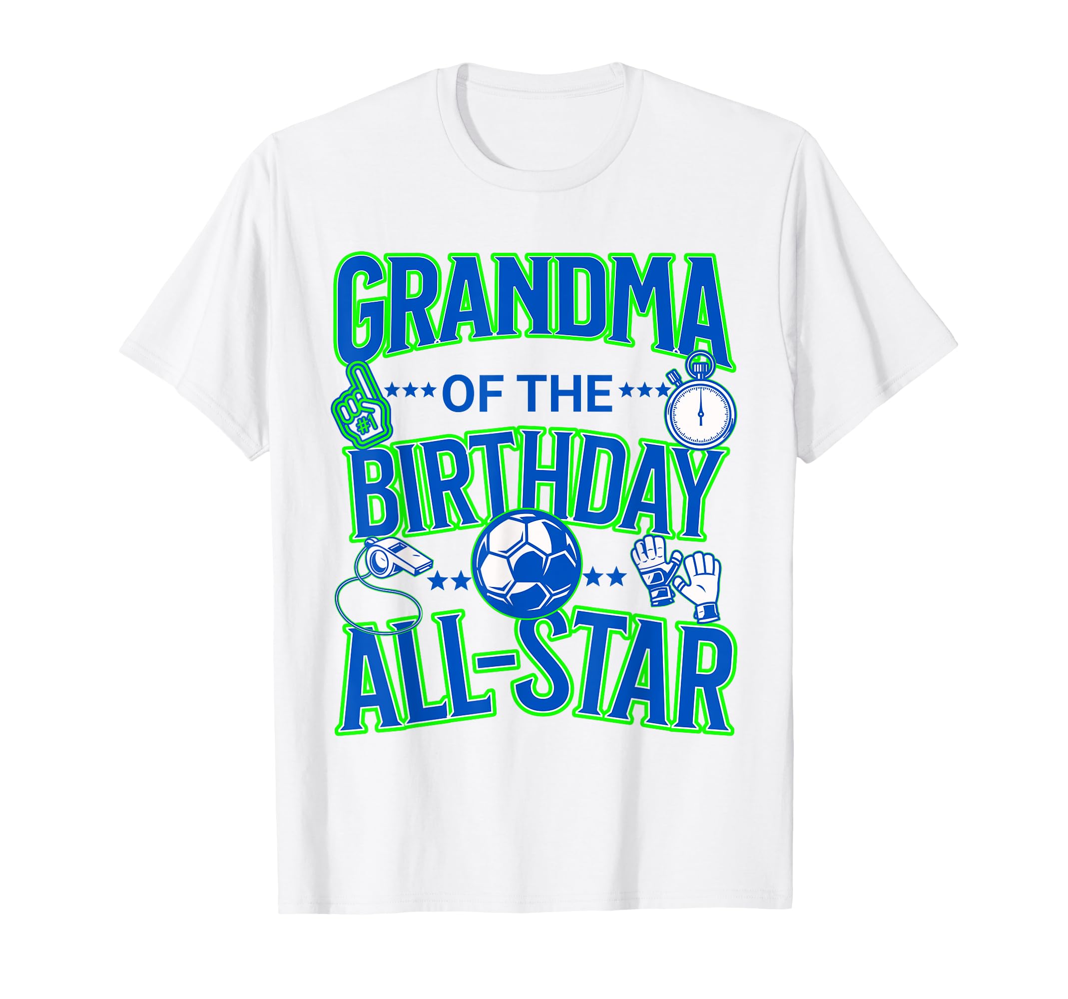 Grandma Birthday Soccer Theme Matching T-Shirt - Aesthetic Graphic Unisex - T-Shirt, Sweatshirt, Hoodie