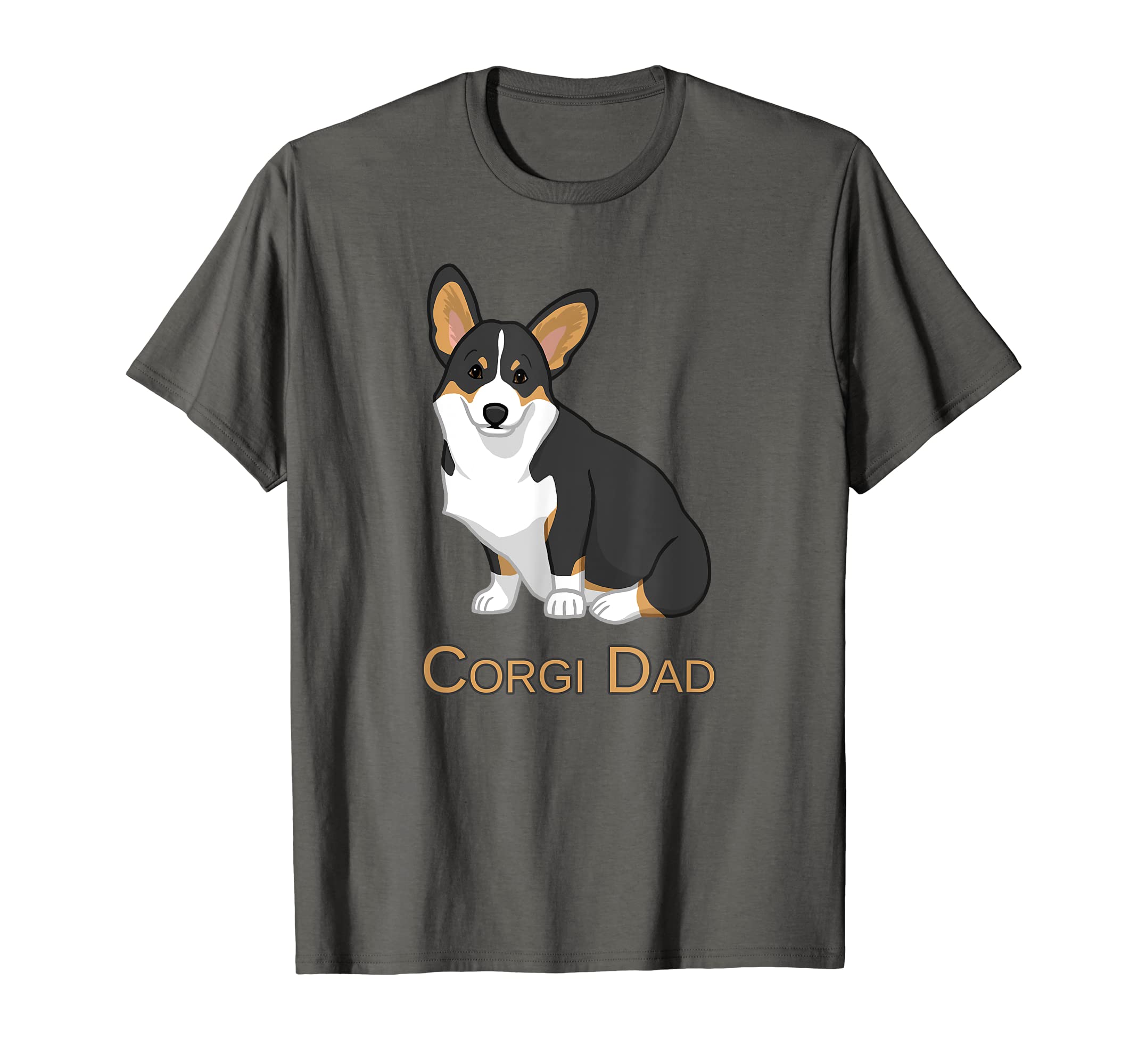 Black Tricolor Pembroke Corgi Dad Dog T-Shirt - Novelty Apparel Men Women - T-Shirt, Sweatshirt, Hoodie