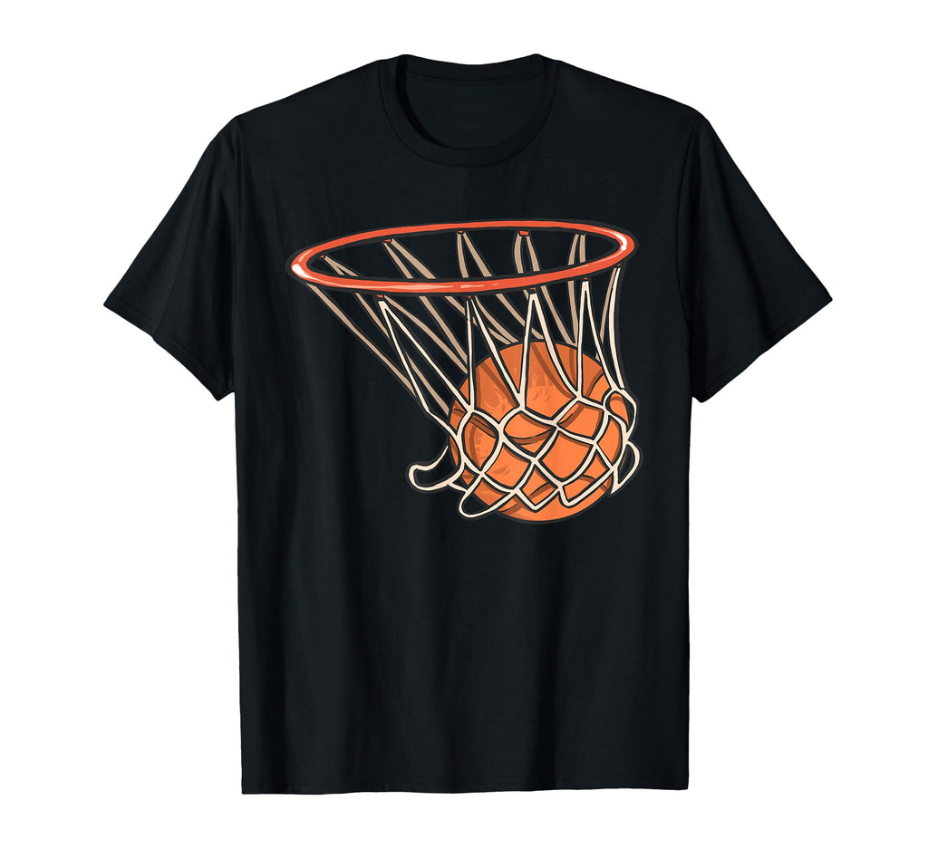 Basketball Basket Net T-Shirt - Trendy Graphic for Adults - T-Shirt, Sweatshirt, Hoodie