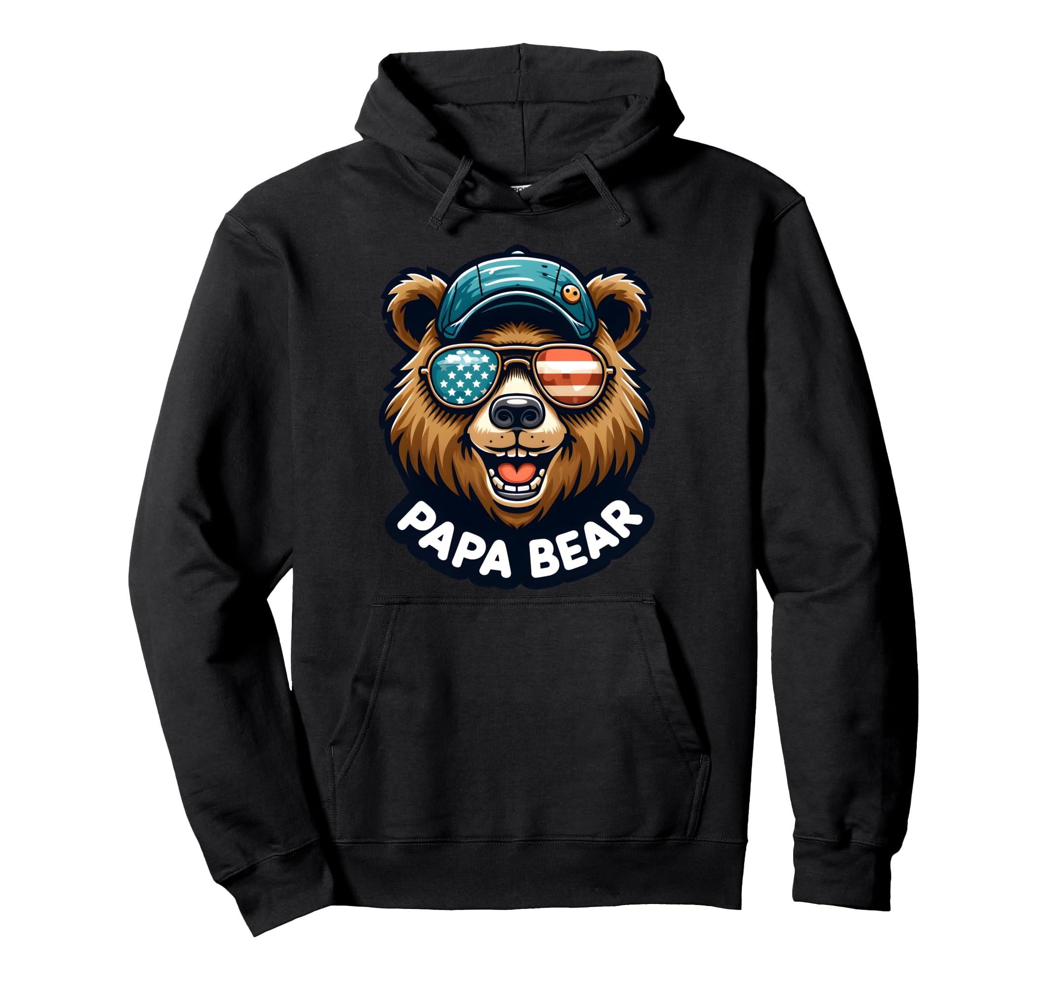 Papa Bear Gifts Funny Birthday Fun Gift Hoodie - Unique Graphic for Adults - T-Shirt, Sweatshirt, Hoodie