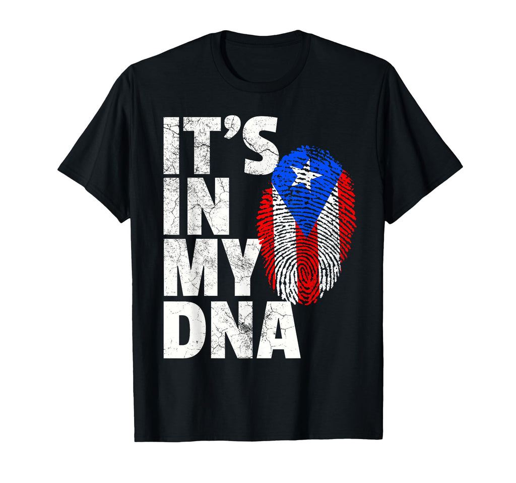 Its My Dna Puerto Rico Rican Flag Gift T-Shirt - Minimalist Print Men Women - T-Shirt, Sweatshirt, Hoodie
