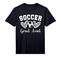 Soccer Great Aunt Matching Family T-Shirt - Custom Art Print Men Women - T-Shirt, Sweatshirt, Hoodie