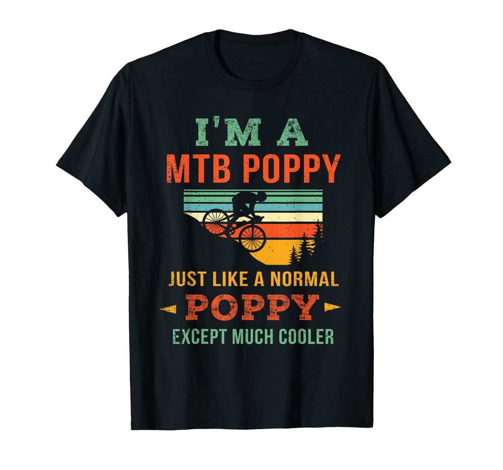 Mountain Biking Poppy Bike Mtb T-Shirt - Casual Everyday Wear Unisex - T-Shirt, Sweatshirt, Hoodie