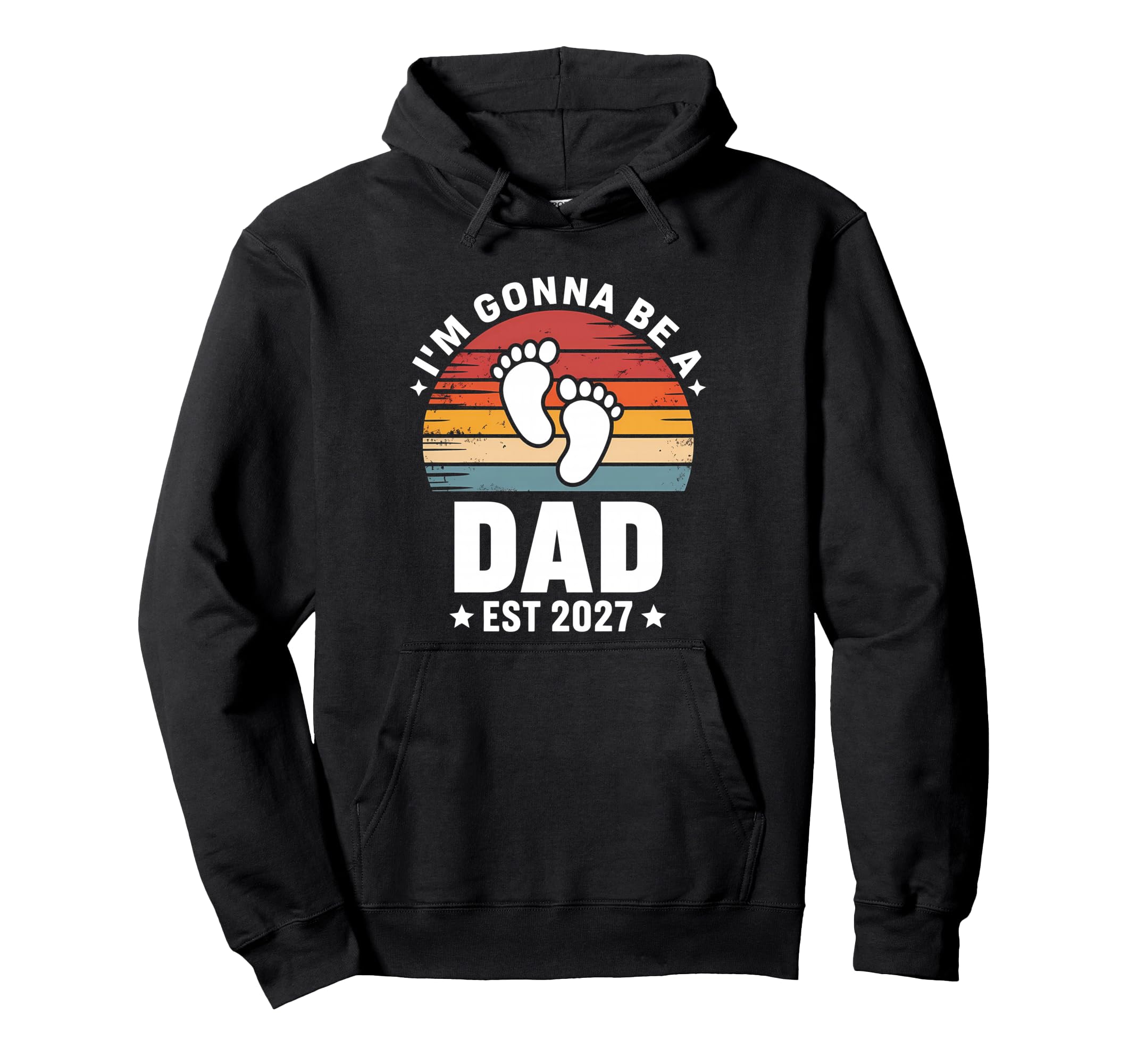 Im Gonna Be Dad Est 2027 Fathers Day Hoodie - Novelty Apparel for Adults - T-Shirt, Sweatshirt, Hoodie
