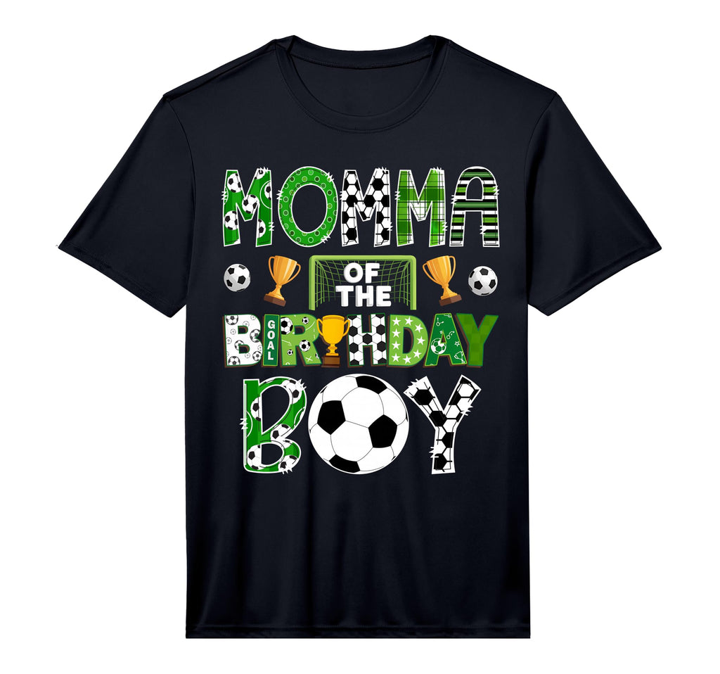 Momma Birthday Soccer Player Game Day T-Shirt - Graphic Print for Adults - T-Shirt, Sweatshirt, Hoodie