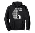 Big Sister Bear Pajama Grey Buffalo Plaid Hoodie - Aesthetic Graphic Unisex - T-Shirt, Sweatshirt, Hoodie