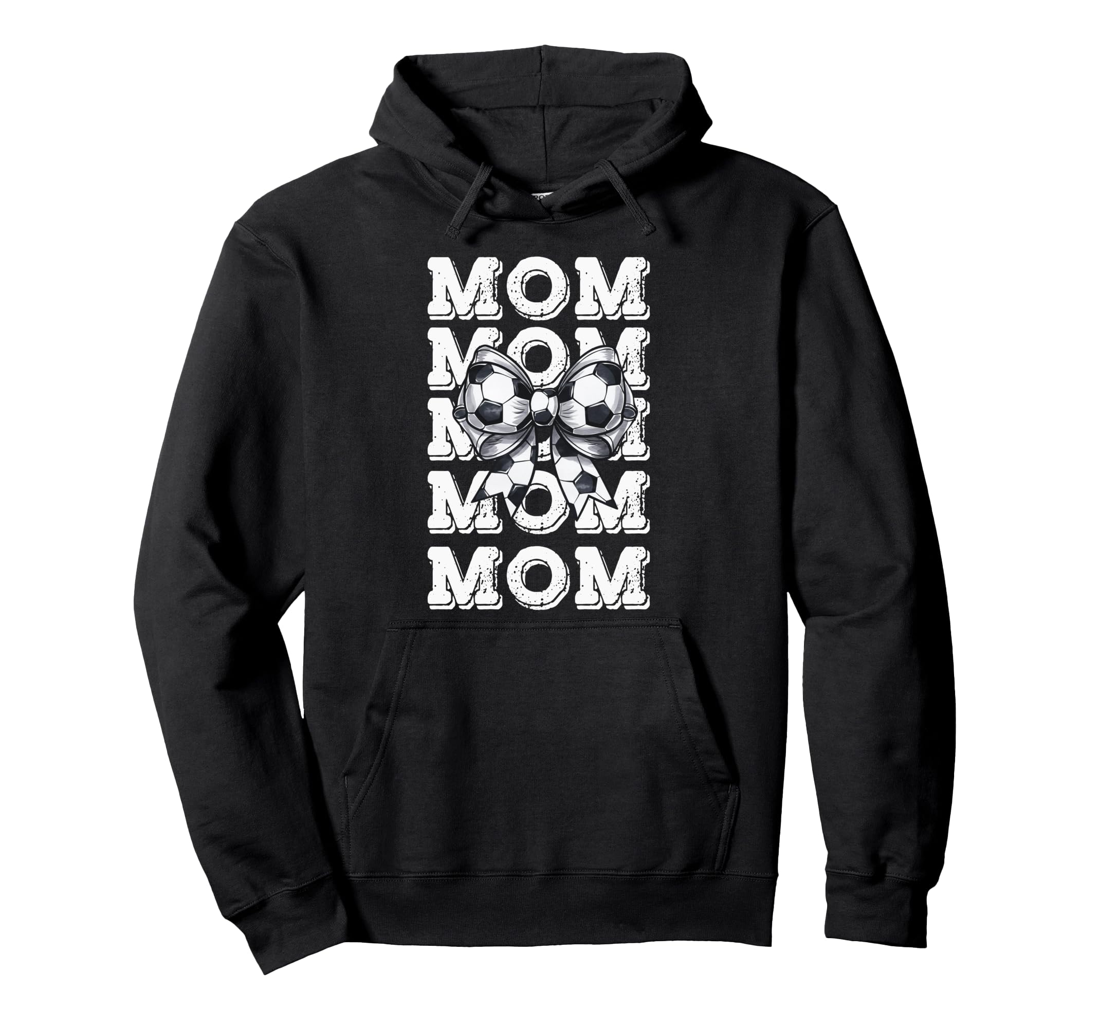 Coquette Soccer Bow Mom Sister Grandma Hoodie - Graphic Print for Adults - T-Shirt, Sweatshirt, Hoodie