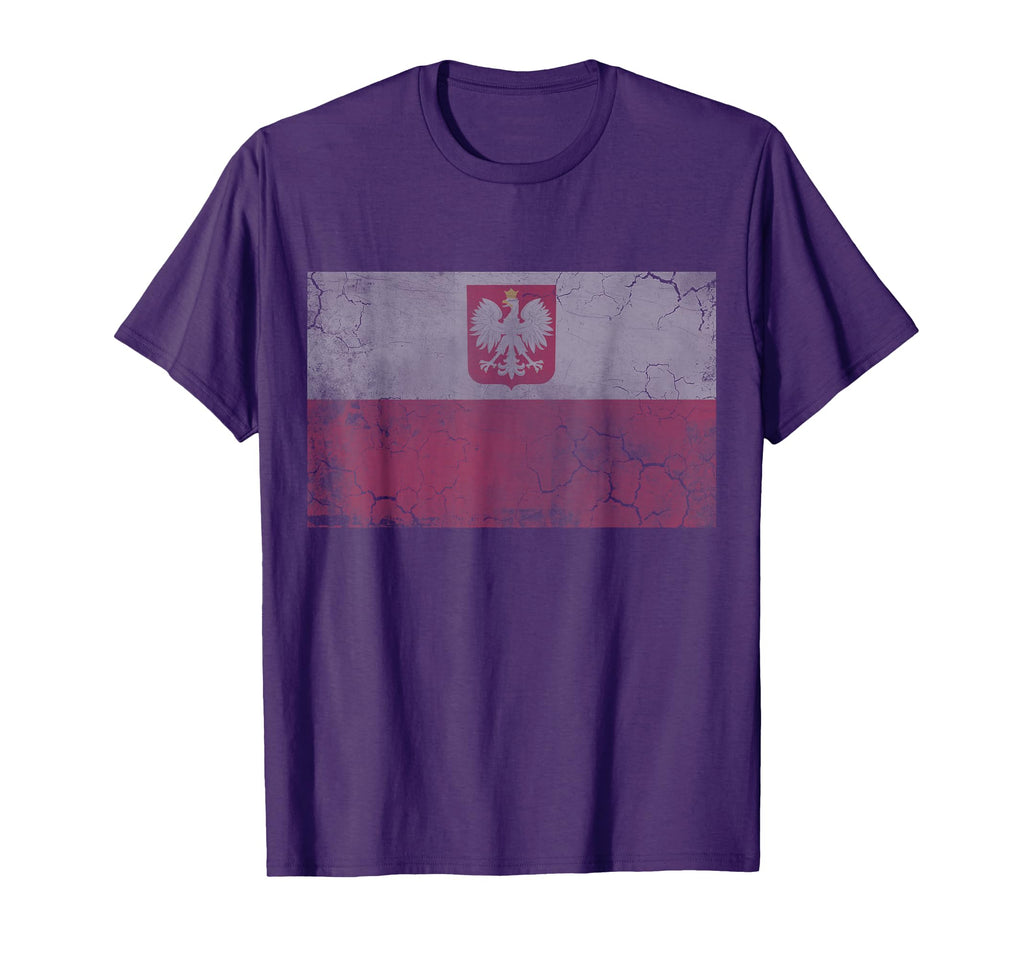 Poland Flag Polish Polska Family Fade T-Shirt - Streetwear Style for Adults - T-Shirt, Sweatshirt, Hoodie