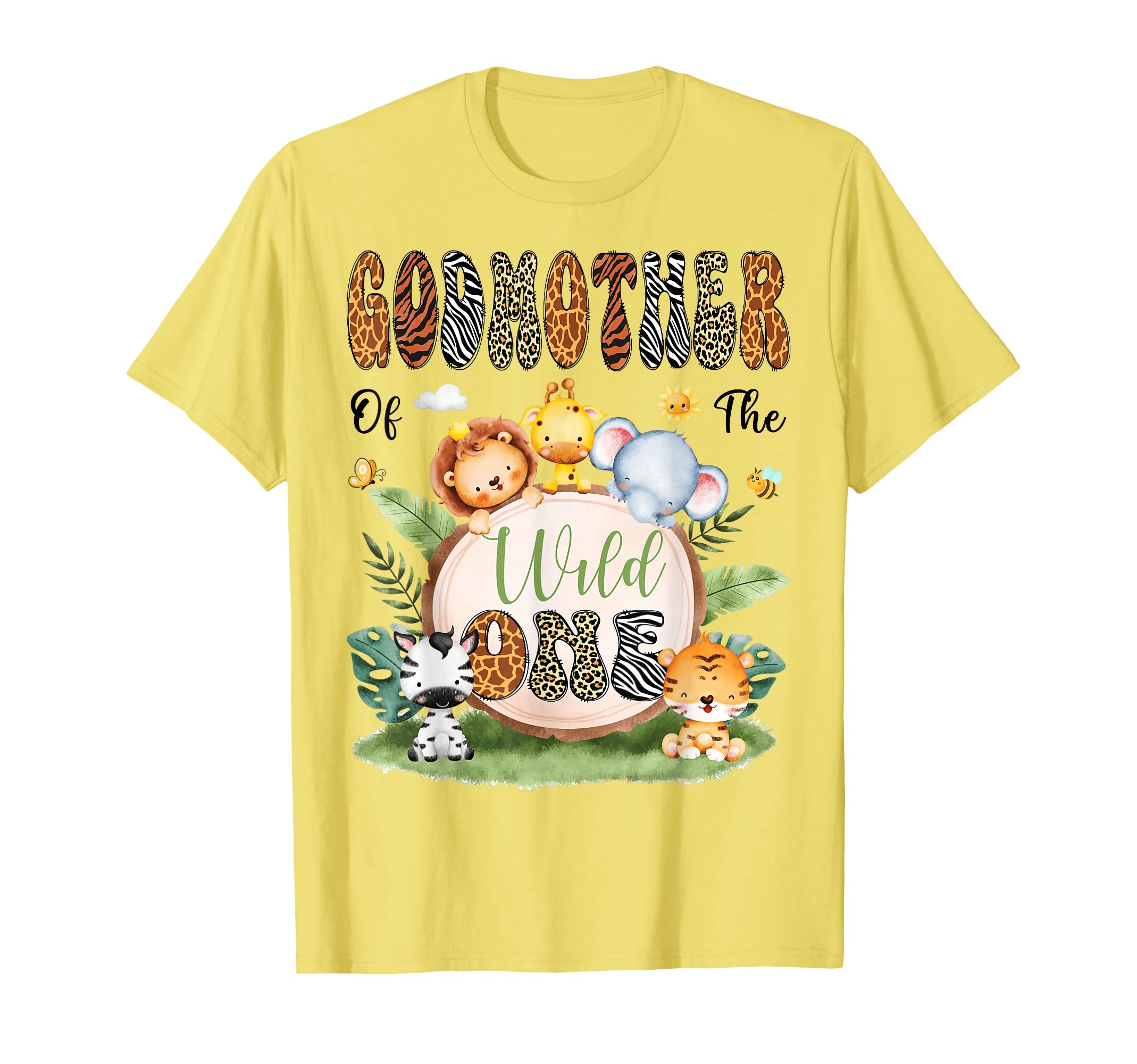 Godmother Wild One Safari Jungle 1St T-Shirt - Minimalist Print Men Women - T-Shirt, Sweatshirt, Hoodie
