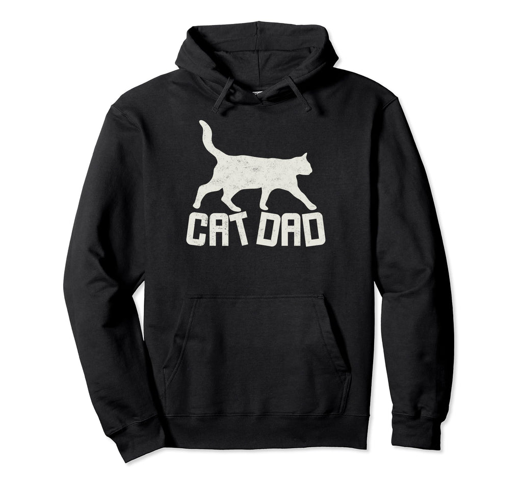 Cat Dad Fathers Day Grandpa Cats Lover Funny Hoodie - Graphic Print Unisex - T-Shirt, Sweatshirt, Hoodie