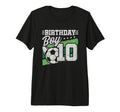 10 Year Old Soccer Birthday 10Th T-Shirt - Casual Everyday Wear Men Women - T-Shirt, Sweatshirt, Hoodie