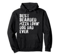 Italian Food Bearded Dog Dad Pizza Hoodie - Fun Novelty Design for Adults - T-Shirt, Sweatshirt, Hoodie