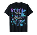 Baba Birthday Mermaid Bday Party Mermaid T-Shirt - Minimalist Print Unisex - T-Shirt, Sweatshirt, Hoodie