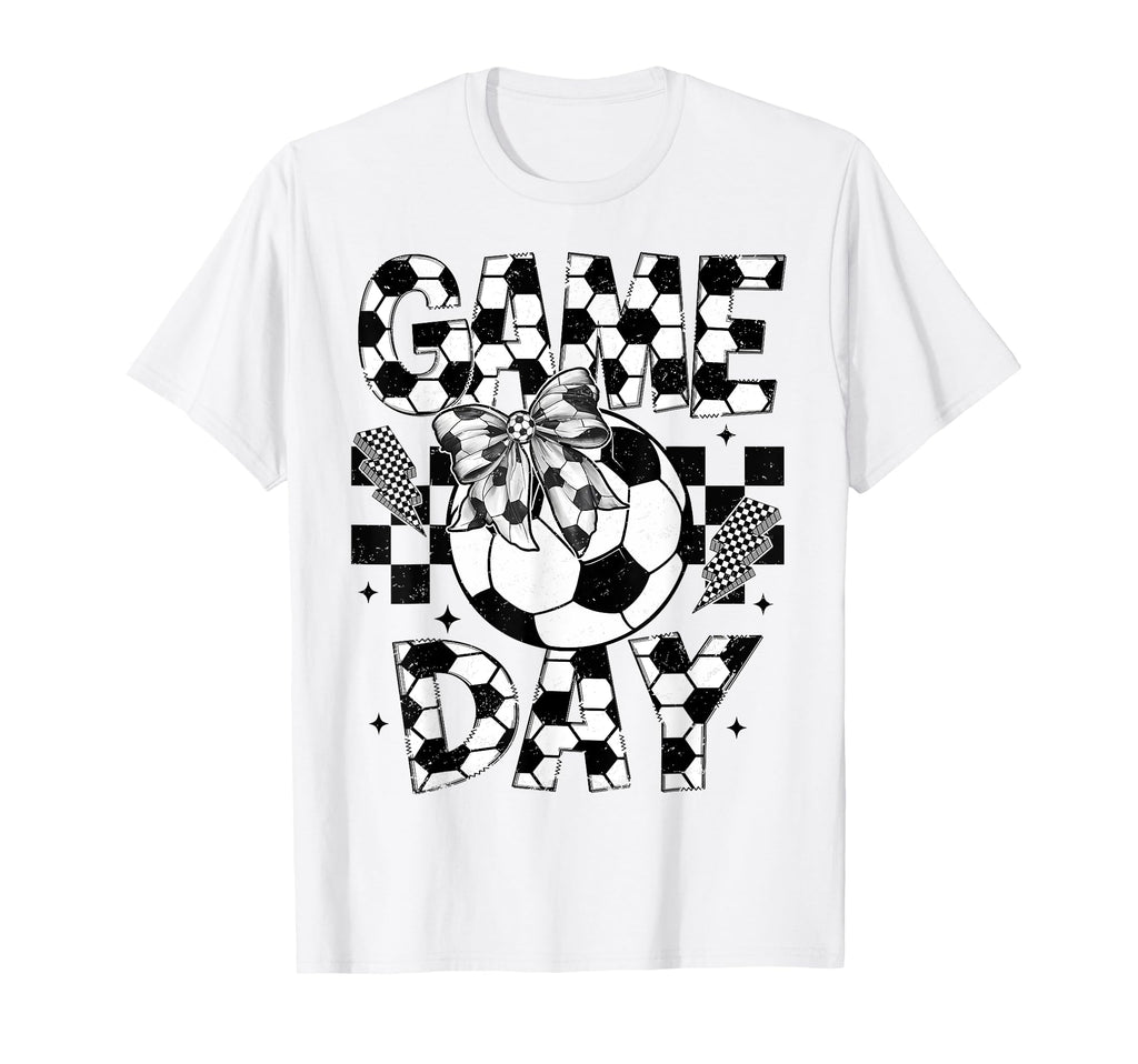 Game Day Soccer Coquette Bow Soccer T-Shirt - Streetwear Style Men Women - T-Shirt, Sweatshirt, Hoodie