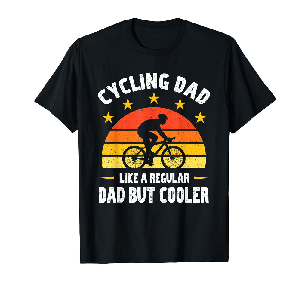 Cycling Dad Like Regular Dad But Cooler T-Shirt - Custom Art Print Unisex - T-Shirt, Sweatshirt, Hoodie