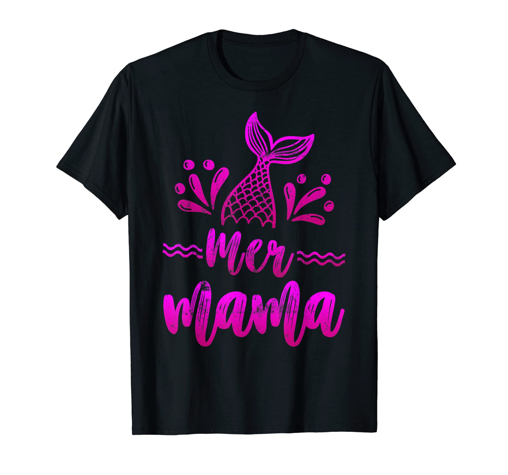 Mer Mama Mermaid Matching Family Tribe Mom T-Shirt - Unique Graphic Unisex - T-Shirt, Sweatshirt, Hoodie
