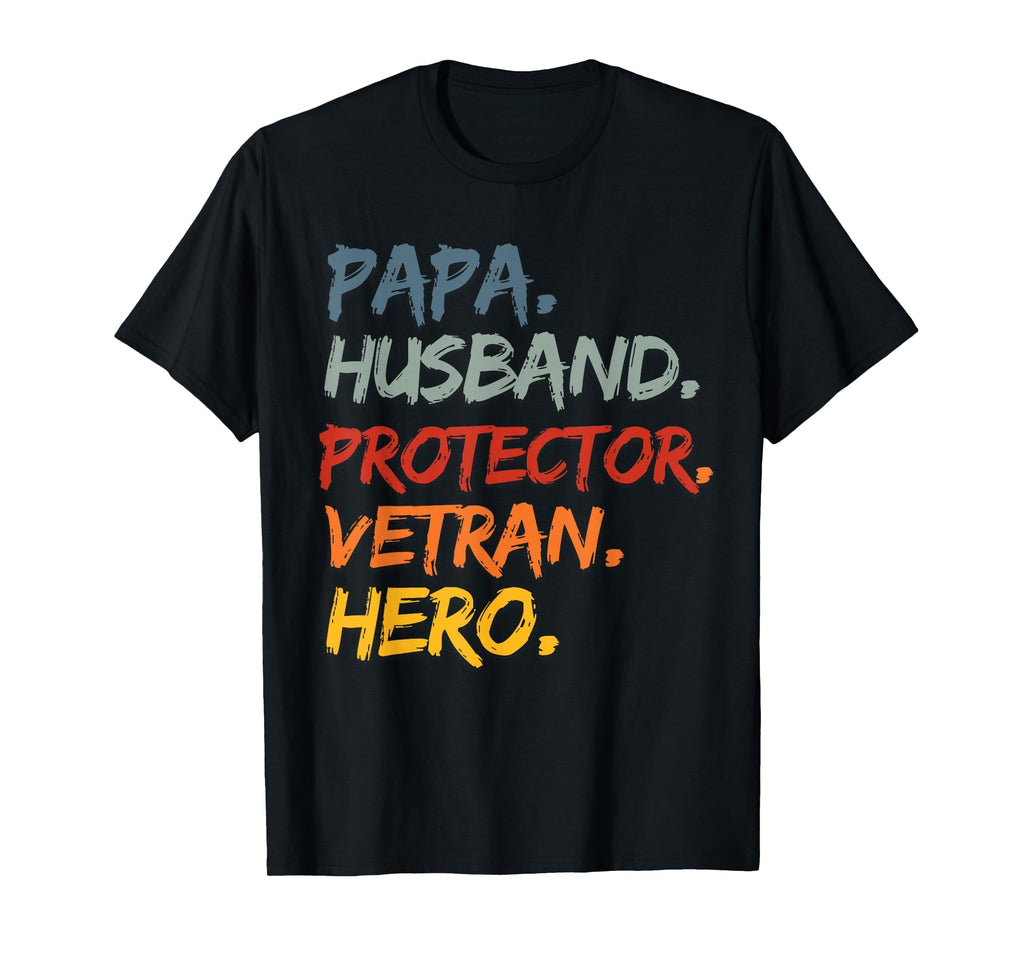 Papa Husband Daddy Dad Protector Hero T-Shirt - Novelty Apparel for Adults - T-Shirt, Sweatshirt, Hoodie