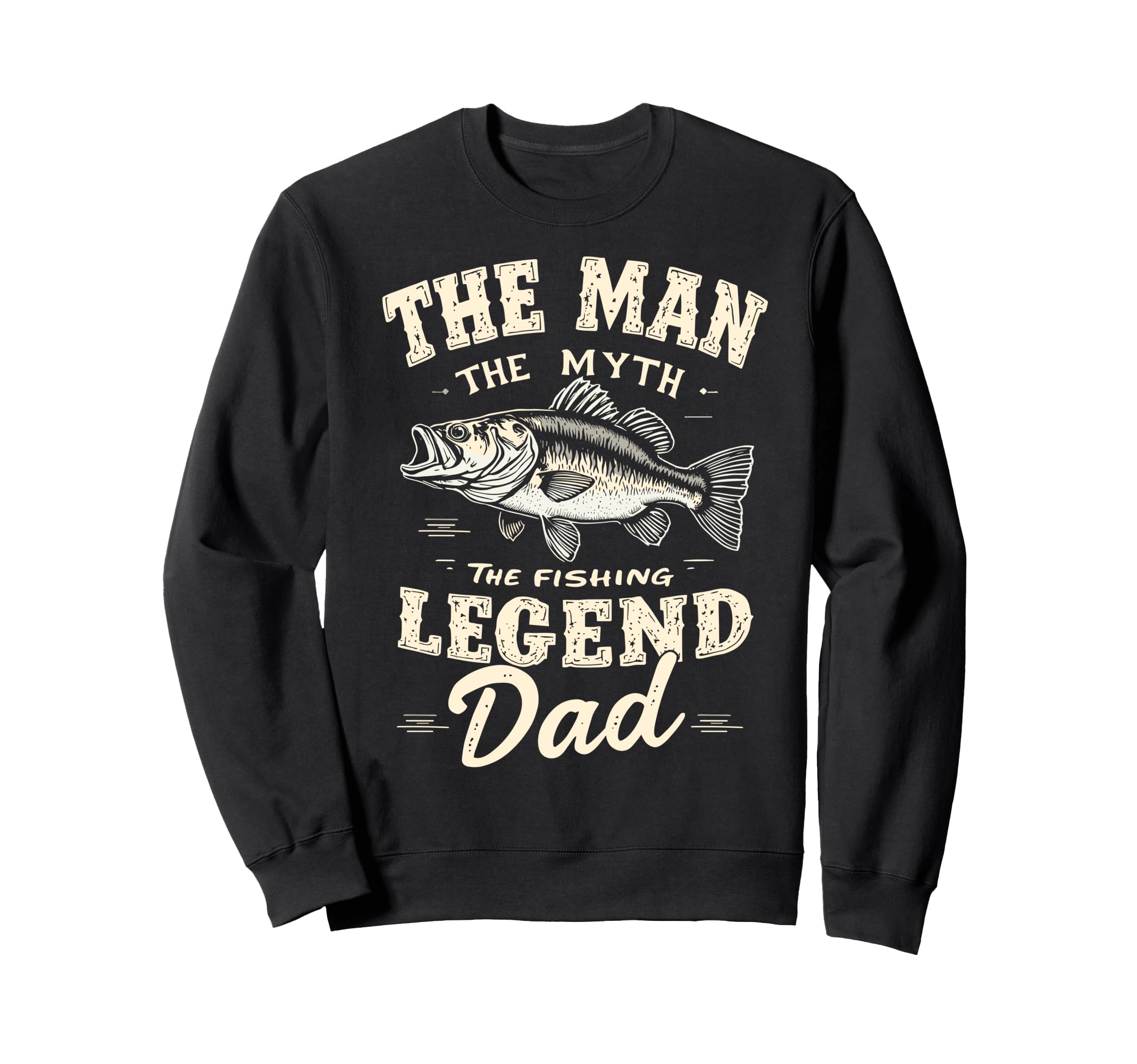 Myth Fishing Legend Dad Fish Fan Sweatshirt - Aesthetic Graphic Unisex - T-Shirt, Sweatshirt, Hoodie