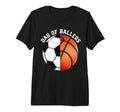 Dad Ballers Funny Soccer Basketball Dad T-Shirt - Custom Art Print Unisex - T-Shirt, Sweatshirt, Hoodie