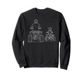 Dad Daughters Riding Atv Quad Atv Sweatshirt - Graphic Print for Adults - T-Shirt, Sweatshirt, Hoodie