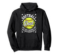 Softball Dad Like Baseball But Bigger Hoodie - Streetwear Style Unisex - T-Shirt, Sweatshirt, Hoodie