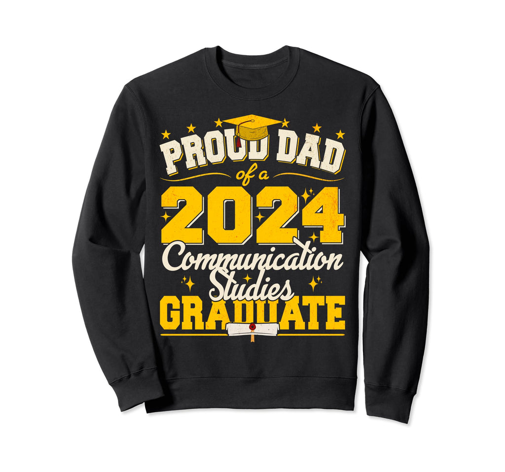 Proud Dad 2024 Communication Sweatshirt - Aesthetic Graphic for Adults - T-Shirt, Sweatshirt, Hoodie