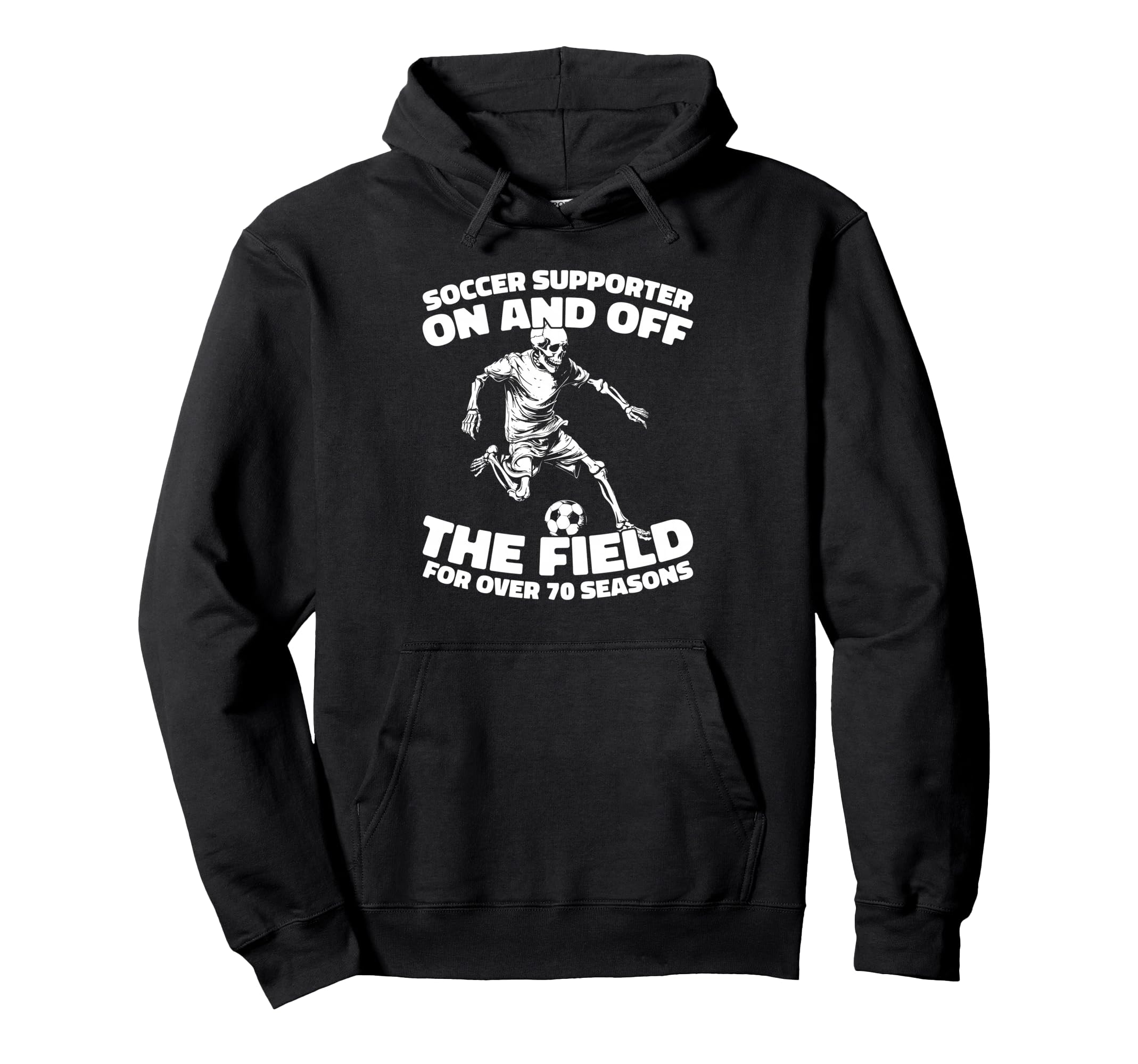 70 Years Old Soccer Sports Team Player Hoodie - Fun Novelty Design Unisex - T-Shirt, Sweatshirt, Hoodie