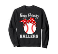 Busy Raising Ballers Funny Baseball Sweatshirt - Novelty Apparel Unisex - T-Shirt, Sweatshirt, Hoodie