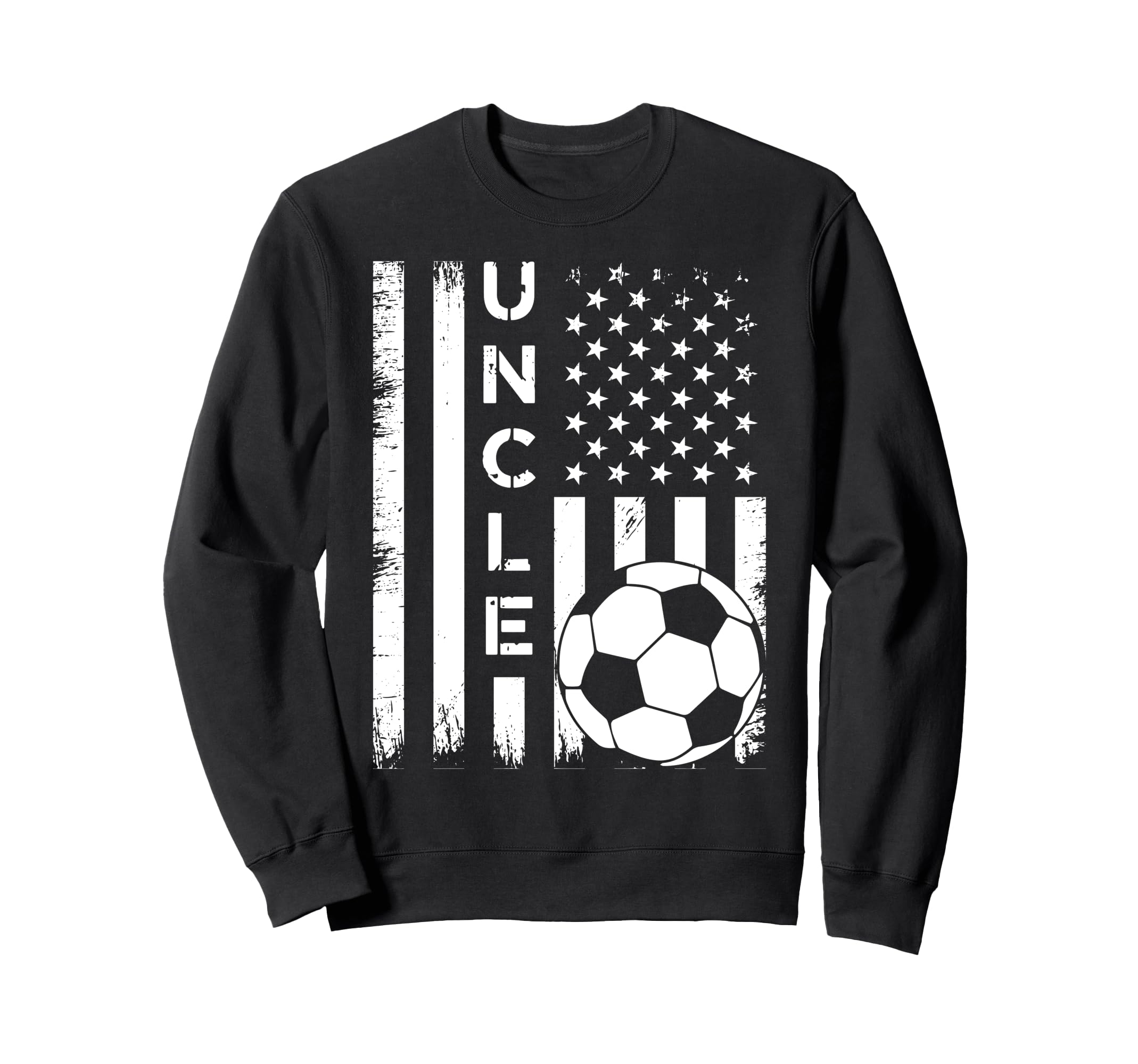 Soccer Uncle American Flag Sweatshirt - Custom Art Print Men Women - T-Shirt, Sweatshirt, Hoodie