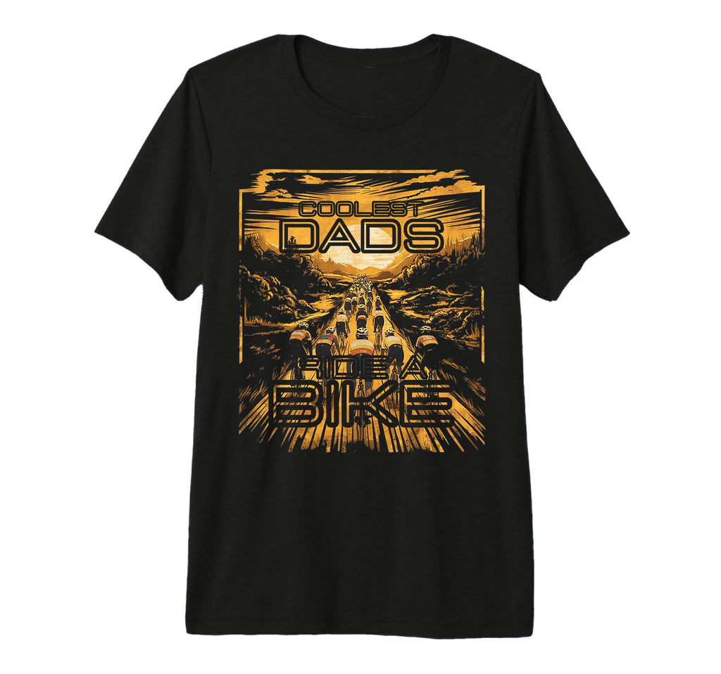 Bicycle Landscape Coolest Dads Ride T-Shirt - Minimalist Print for Adults - T-Shirt, Sweatshirt, Hoodie