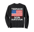 Teenage Son Survivor Parenting Sweatshirt - Fun Novelty Design Men Women - T-Shirt, Sweatshirt, Hoodie