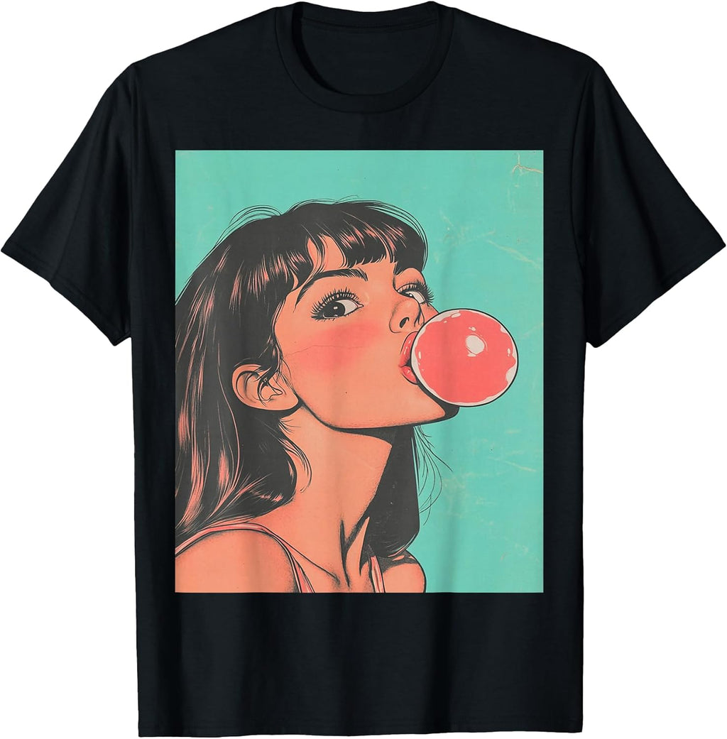 Pop Art Women's Tops Fashion Bubble Gum Pink - Adult & Kids T-Shirts, Sweatshirts & Hoodies apparel design preview 1