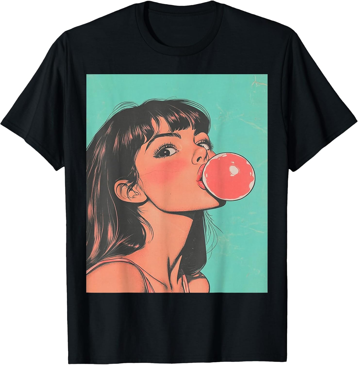 Pop Art Women's Tops Fashion Bubble Gum Pink - Adult & Kids T-Shirts, Sweatshirts & Hoodies apparel design preview 1