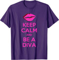 Keep Calm And Be A Diva - Adult & Kids T-Shirts, Sweatshirts & Hoodies apparel design preview 1