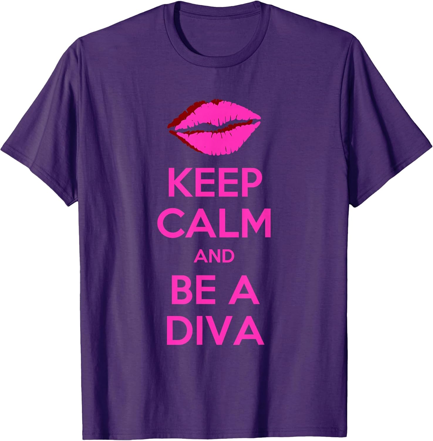 Keep Calm And Be A Diva - Adult & Kids T-Shirts, Sweatshirts & Hoodies apparel design preview 1