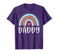 Daddy Gifts Dad Family Rainbow T-Shirt - Minimalist Print Men Women - T-Shirt, Sweatshirt, Hoodie