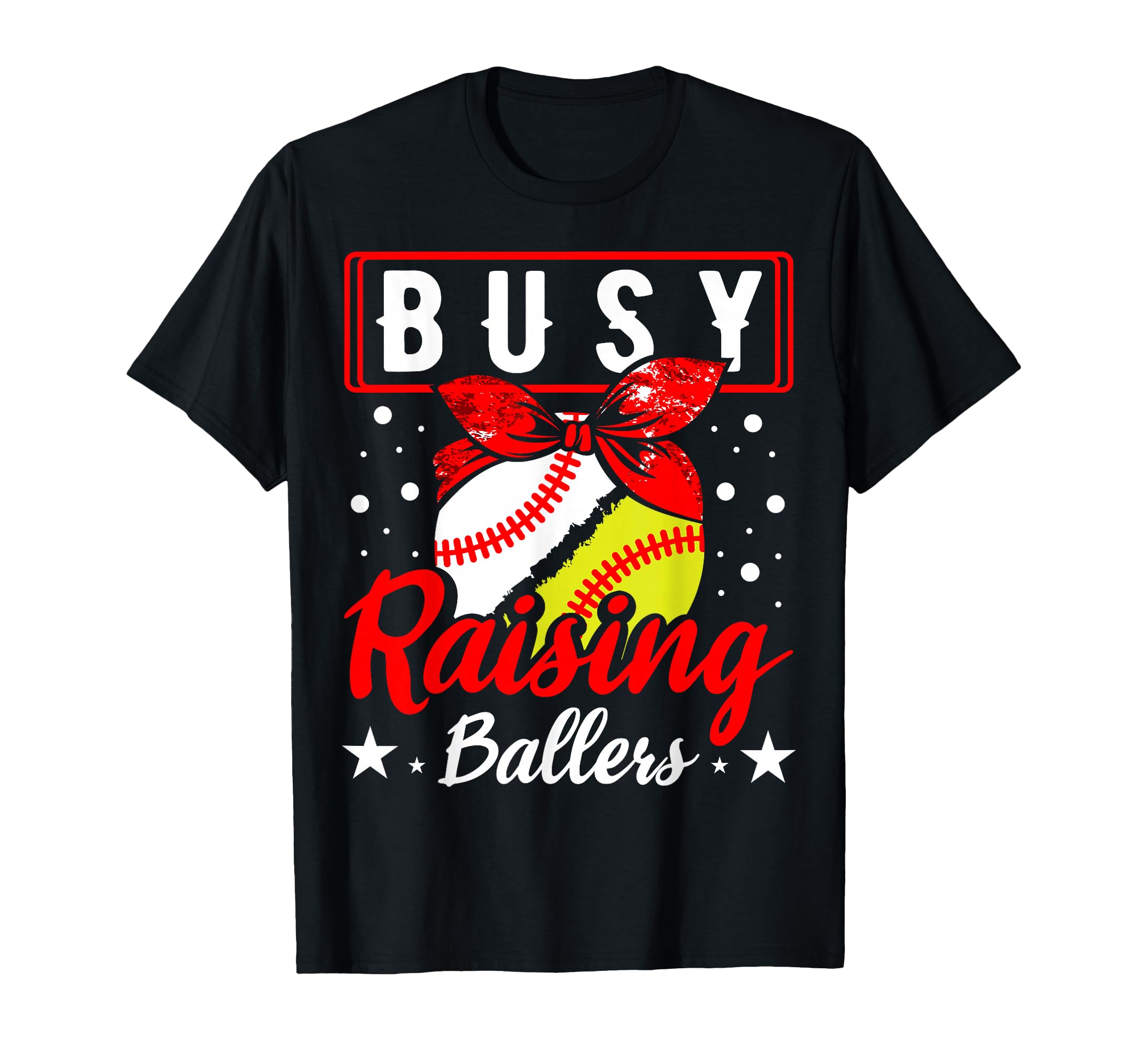 Busy Raising Ballers Catcher Pitcher T-Shirt - Unique Graphic Men Women - T-Shirt, Sweatshirt, Hoodie