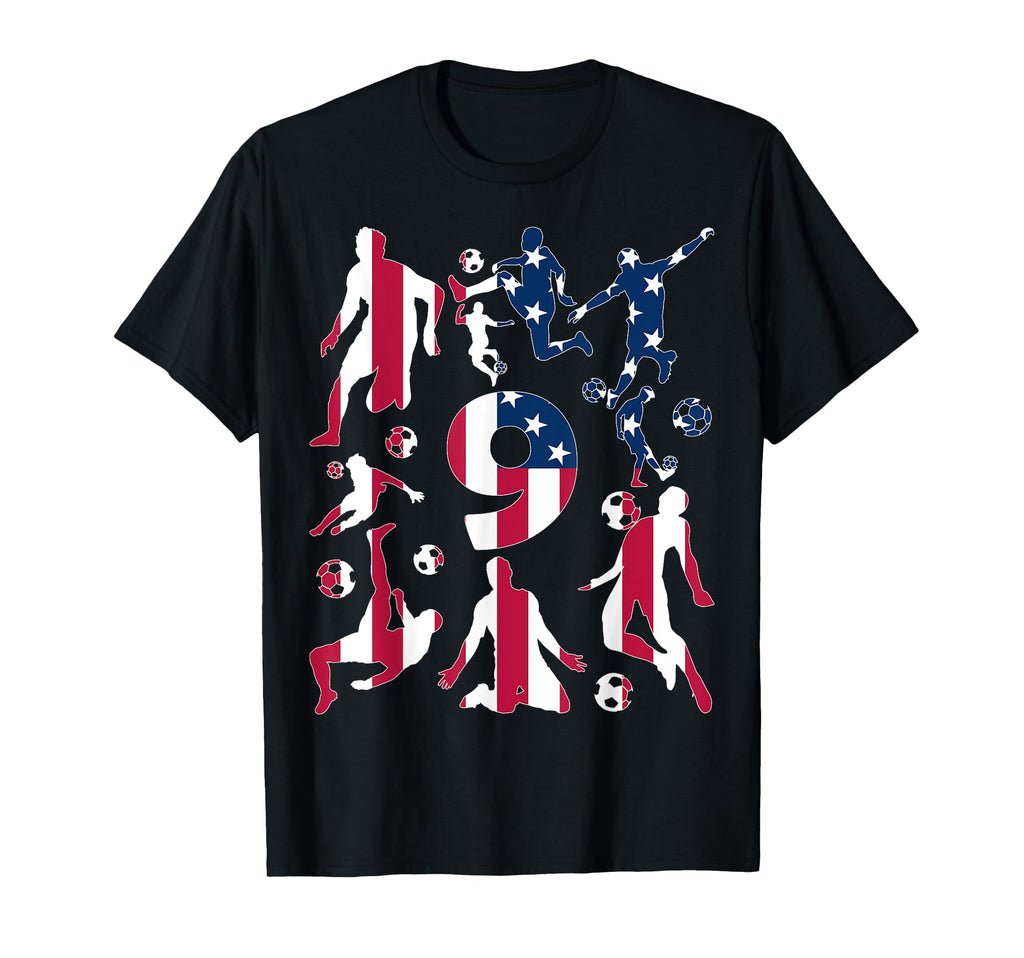 Number 9 Years Soccer 9Th Birthday T-Shirt - Streetwear Style for Adults - T-Shirt, Sweatshirt, Hoodie