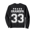 Number 33 Custom Proud Soccer Futbol Sweatshirt - Unique Graphic Men Women - T-Shirt, Sweatshirt, Hoodie