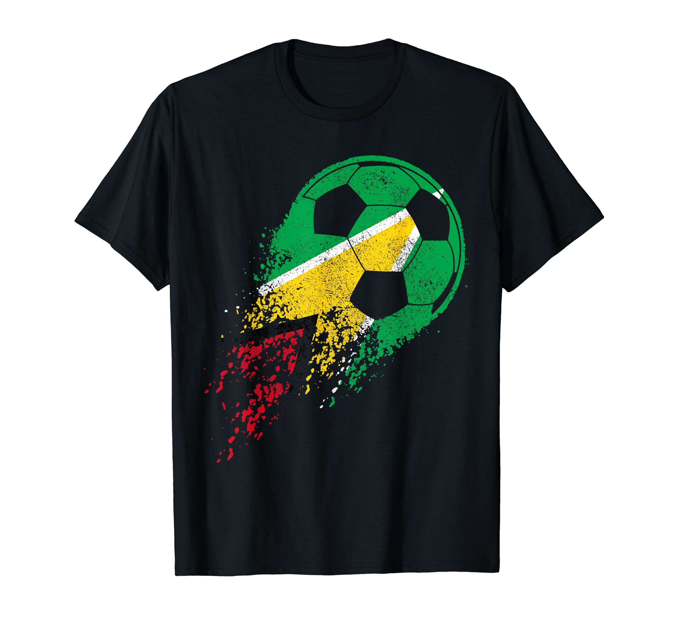 Guyana Soccer Guyanese Flag Pride T-Shirt - Custom Art Print for Adults - T-Shirt, Sweatshirt, Hoodie