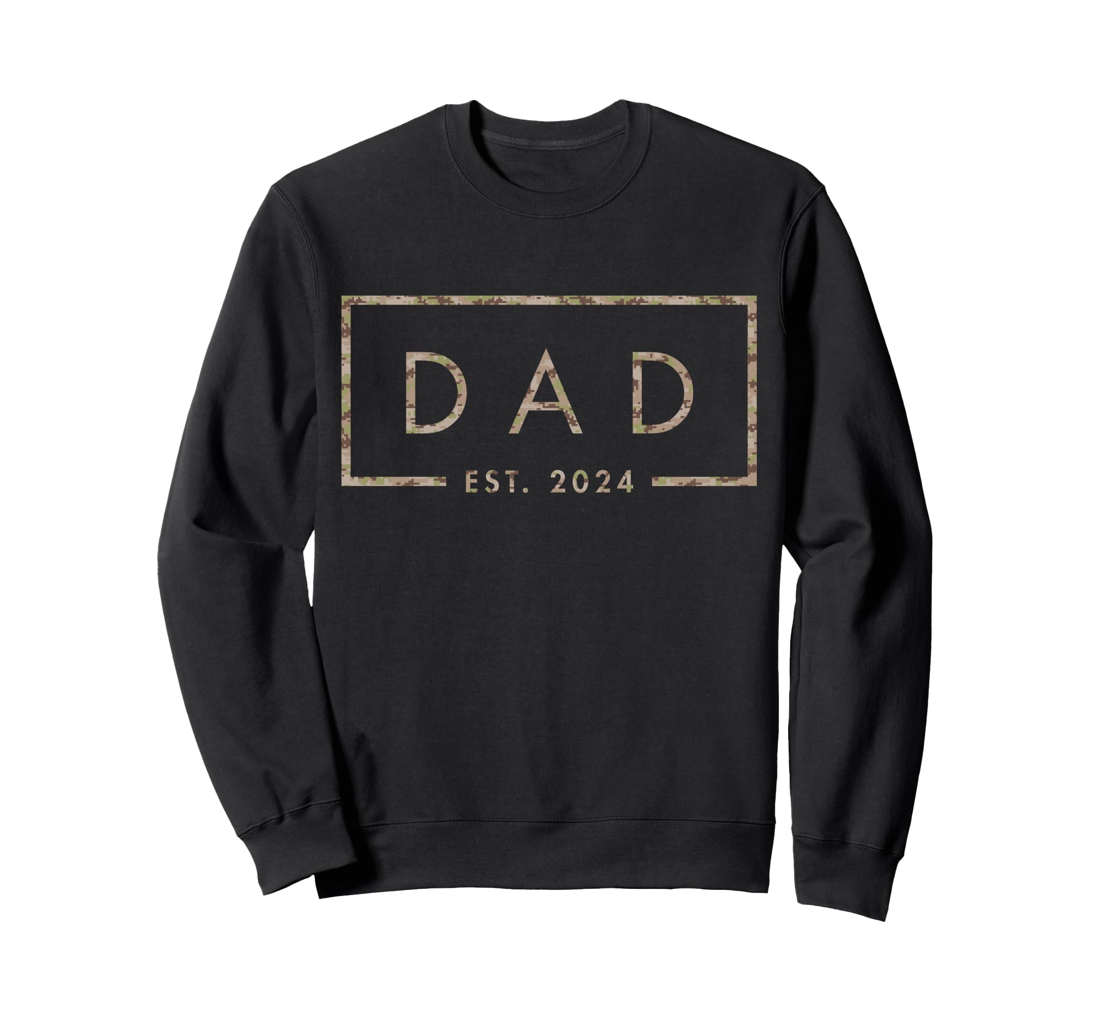 Camo Dad Est 2024 Fathers Day New Sweatshirt - Streetwear Style for Adults - T-Shirt, Sweatshirt, Hoodie