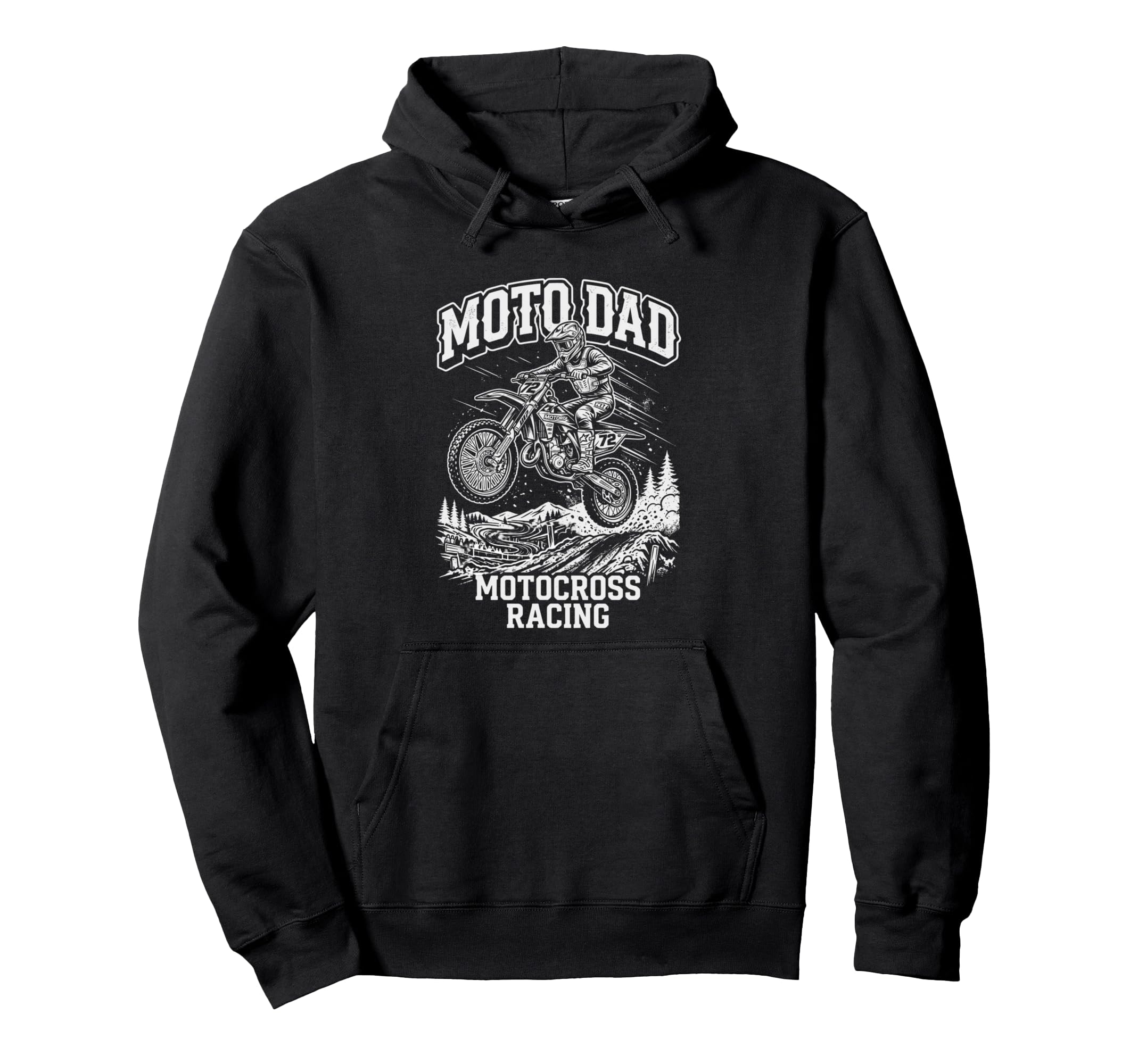 Motocross Moto Dad Dirt Bike Racing Hoodie - Novelty Apparel Men Women - T-Shirt, Sweatshirt, Hoodie