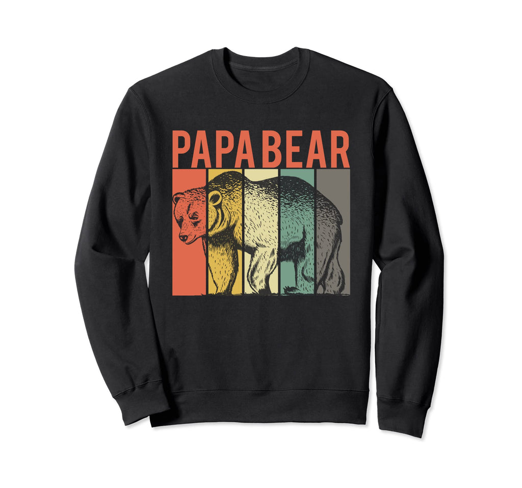 Papa Bear Hiking Camping Bear Lover Sweatshirt - Trendy Graphic Men Women - T-Shirt, Sweatshirt, Hoodie
